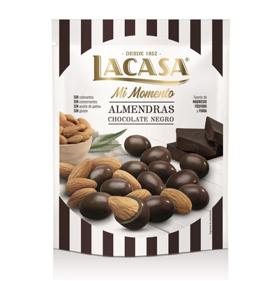 Almendras Bañadas en Chocolate Negro